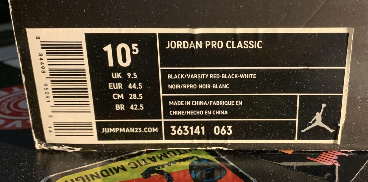 Jordan Pro Classic Shoes Men\'s Size 10.5(2009) 363141-063 Jumpman Series Amazon.com | Jordan Jumpman Pro Men main image 2