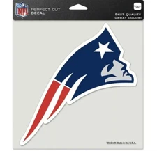 New England Patriots NFL 8"x8" Decal Sticker Primary Team Logo Die Cut Car Auto 
