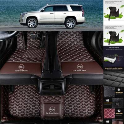 #ad For Cadillac Escalade Car Floor Mats Luxury Custom Cargo Liners Mats Waterproof $40.17