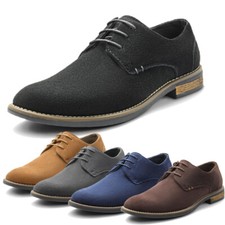 Men's Classic Suede Leather Dress Casual Lace up Oxfords Shoes US