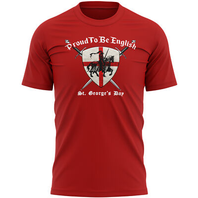 T-Shirt Proud To Be English St George's Day Gifting Him Flag 23rd Of A...