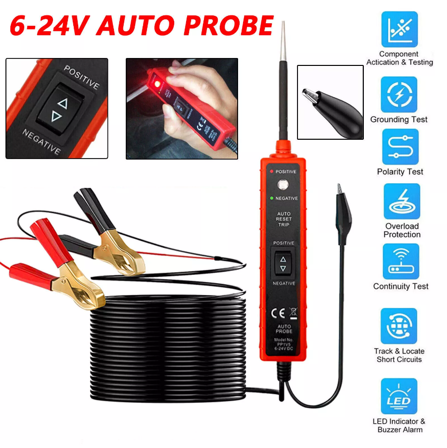 6-24V Car Auto Digital Power Probe Circuit Electrical Tester Test Device System