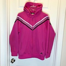 Adidas Womens Track Jacket Size Large Pink