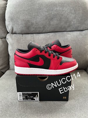 Size 6.5Y - Nike Air Jordan 1 Low Reverse Bred GS with Receipt 553560-606