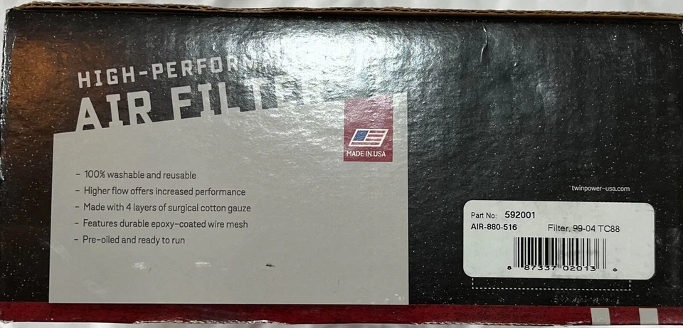 Twin Power Air Filter 880-516 99-04 Twin Cam Fast Free Shipping! - Image 3 of 3