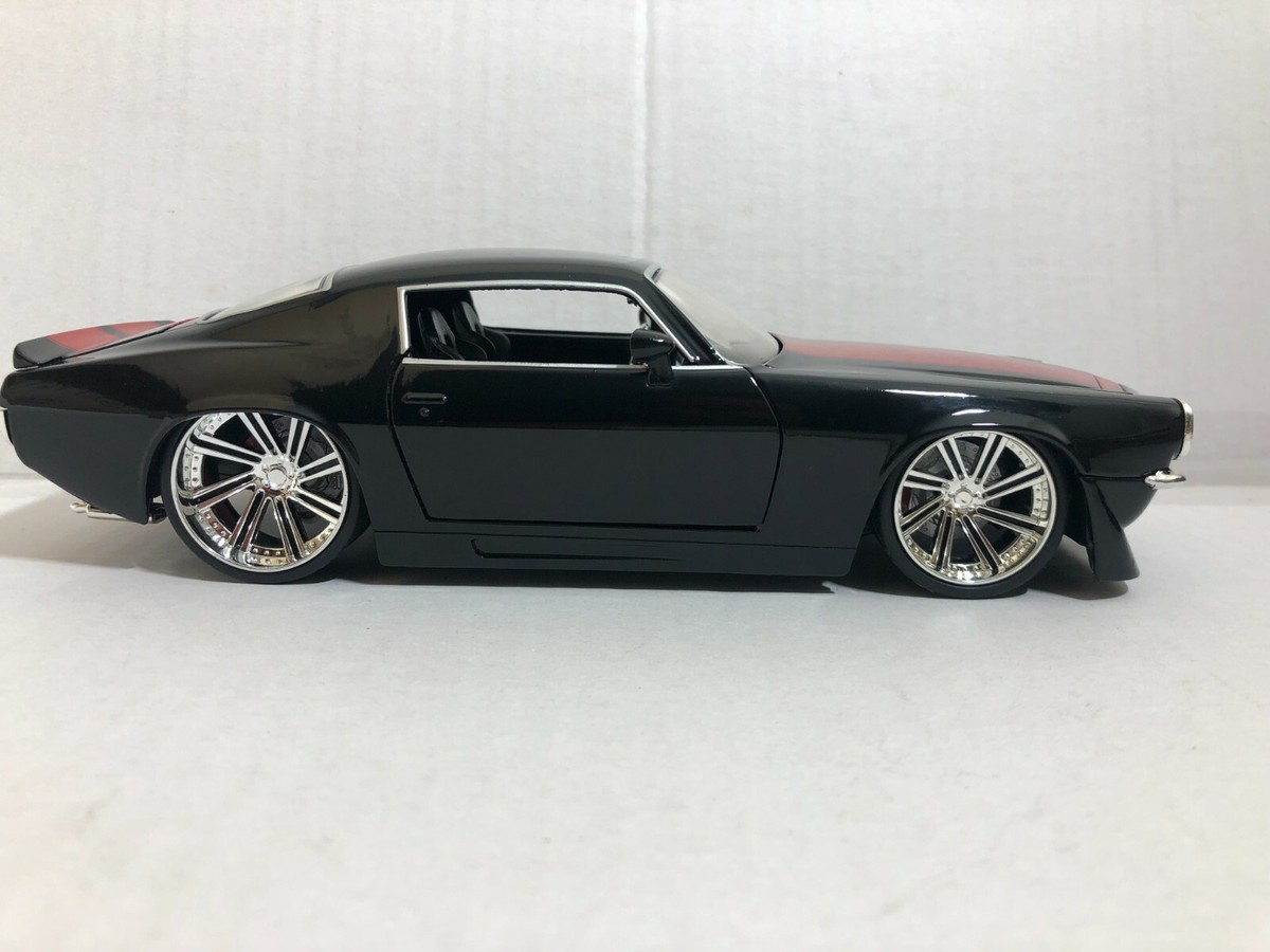 JADA BIGTIME MUSCLE BTM 1971 CHEVY CAMARO BLACK 1:24 DIECAS