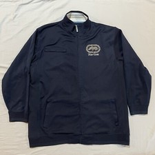 Y2K Ecko Unltd Track Jacket Mens 2XL Embelished Full Zip Hip Hop Blue