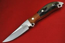 Busse Custom Key Lardo/Porky Highway .32" Satin INFI Black Ram's Horn Handle