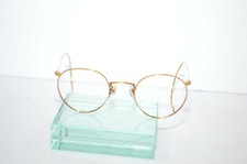 Vintage Art-Craft U.S.A. Eyeglass/Sunglass Frames 46 23 Wrap-Around Gold Tone