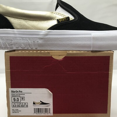 VANS Slip On Pro, Shake Junt Mens Sz 9, Womens 10.5 Black  display picture 1