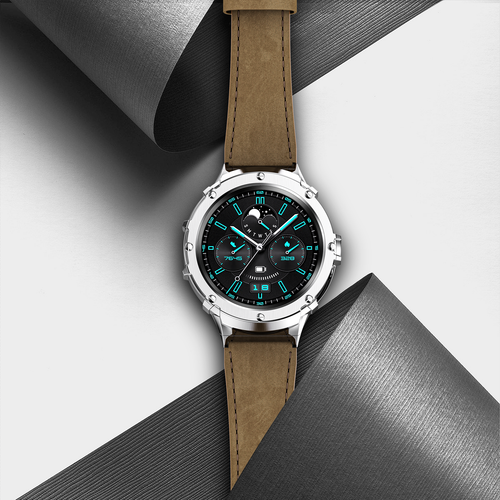 Acier Inoxydable Étui pour Samsung Galaxy Montre 5 Pro 45mm Cuir Véritable - Photo 8 sur 20