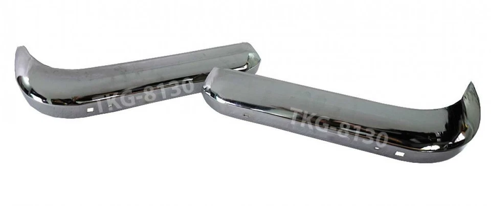 1 Pair Steel Rear Bumper For Nissan Datsun 520 521 620 Pickup 1968- 1979 - Imagem 2 de 4