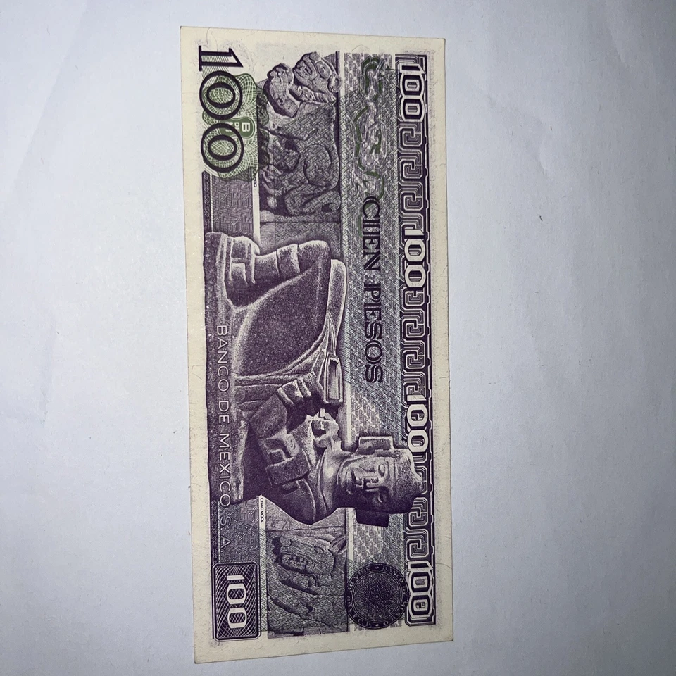 Billetes México 100 Pesos 1982 UNC Foto 4 de 4