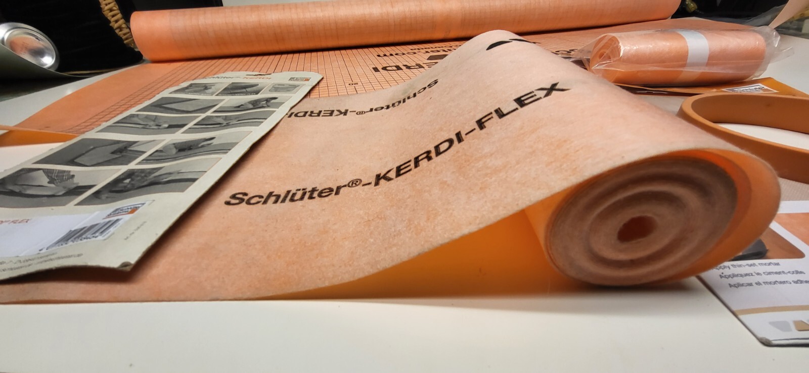 NEW SURPLUS Schluter Kerdi Waterproofing Membranes & Valve Seal eBay