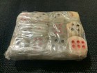 Pakistani Onyx 1/2 Inch Dice Set of 12 Hand Carved Stone Carving (US Seller) 004
