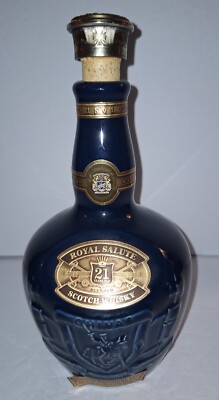 Empty Chivas Brothers Royal Salute 21 Year Old Scotch Whiskey