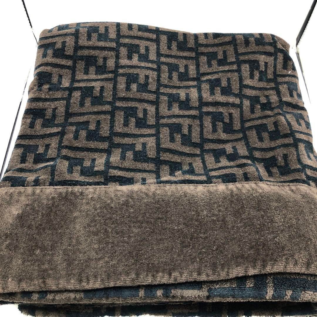Fendi Beach Towel Blanket Bath Towel Color Brown Cotton Fendi Beach Towel Blanket Bath Towel Color Brown Cotton