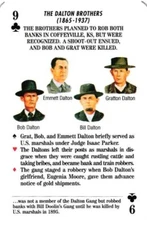The Dalton Brothers Outlaws of the Old West Playing Card