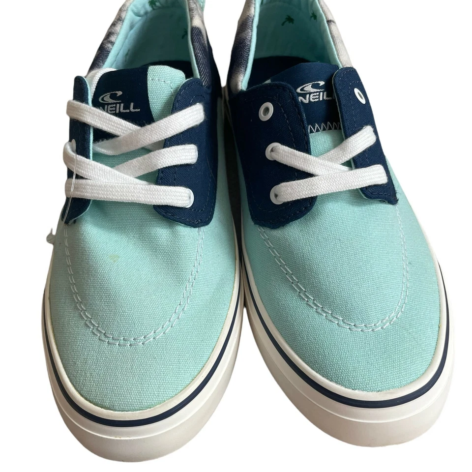 O’ Neill Mujer Azul Punta Redonda Parte Superior Baja Con Cordones Zapatillas Zapatos Talla 6 Foto 3 de 4