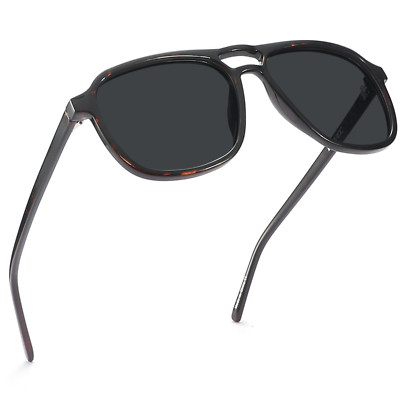 PRIVEL XXL Extra Large Double Bridge Aviator Polarized Sunglasses Big Wide Heads