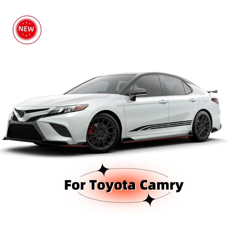 Виниловые наклейки на боковые двери спортивные полоски для автомобиля Toyota Camry - Изображение 2 из 4