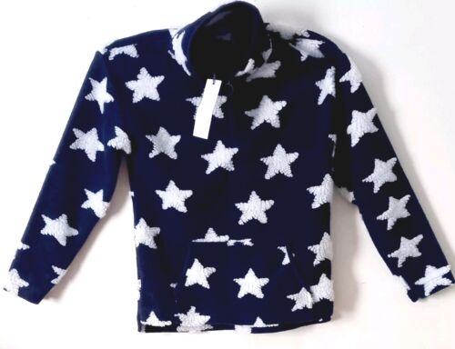 Next Star Patterned Fleece Size Small Navy Blue And White Fleece Girls Womens - Picture 2 of 12