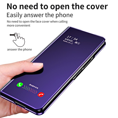 Funda Magnética S-View Espejo Chapado Soporte Para Samsung Galaxy Z Plegable 5/4/3/2 - Imagen 48 de 53