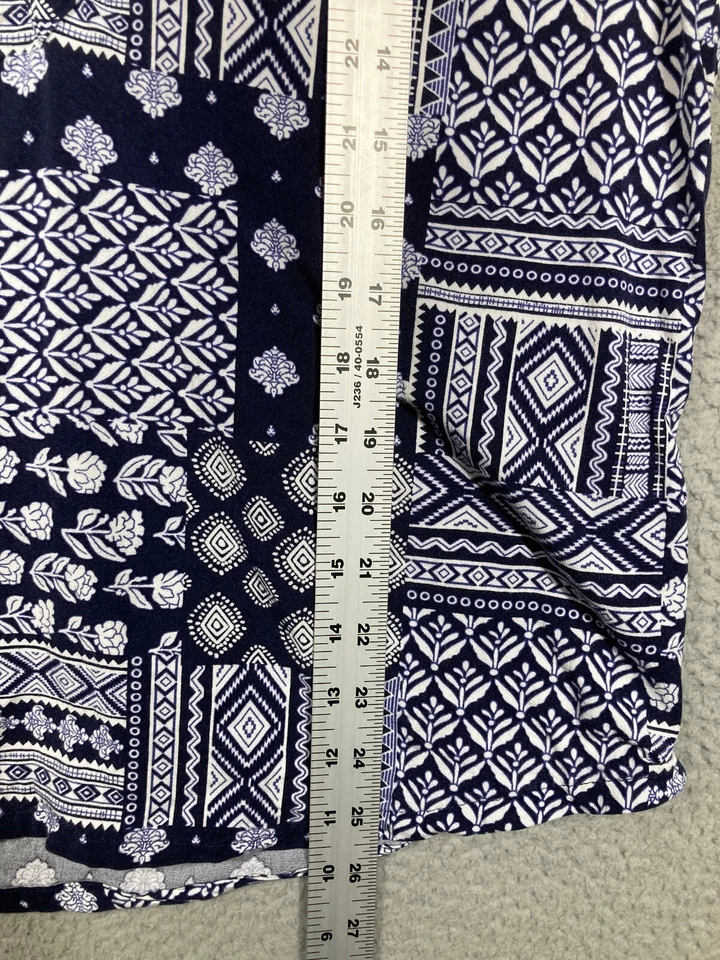 Top Magnolia Grace para mujer azul medio sin mangas boho cuello en V playero costero Foto 4 de 4