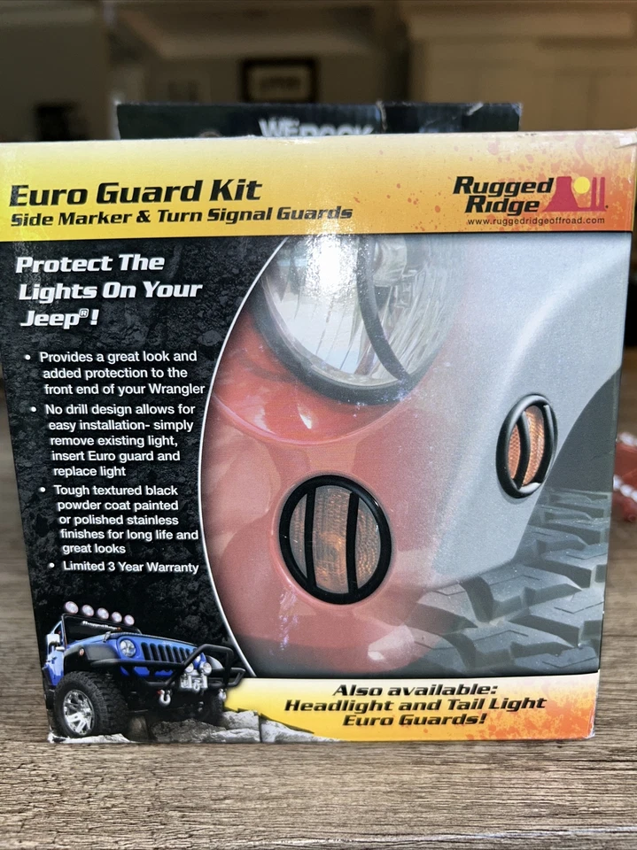 Rugged Ridge 11231.25 Turn Signal/Side Marker Guard Fits 07-18 Wrangler (JK) - Image 2 of 2