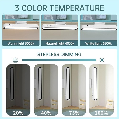 Magnetic Light Bar Rechargeable Desk Light Desk Light Bar With Remote Control - Photo 7/7