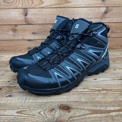 Salomon Boots Mens Size UK 10.5 X Ultra Pioneer Mid GTX Black Hiking Waterproof - Picture 5 of 12