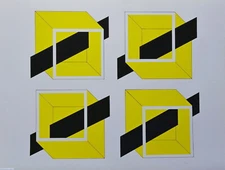 Serigraphy Serigraphy Serigraphy WALTER FUSI 1974 52/150 PENETRATION