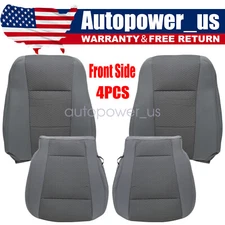 Front Driver Passenger Bottom/Top Cloth Seat Cover For 2015-2020 Ford F150 XLT