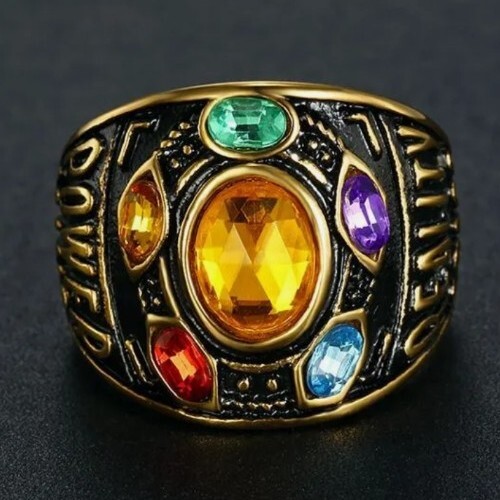 Marvel Avengers Infinity War Handschuh Infinity Stein Glas Ring Thanos WAHL - Bild 13 von 20