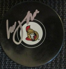 LASSI THOMSON SIGNED OTTAWA SENATORS HOCKEY PUCK w/ COA