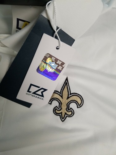 New Orleans Saints size Large polo style shirt NWT by Cutter & Buck drytec $89 - Picture 9 of 15