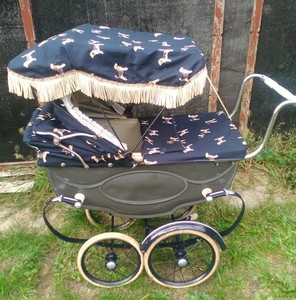 silver cross dolls pram canopy
