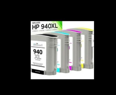4 PK #940XL Ink Cartridge Combo for HP OfficeJet Pro 8000 8500 8500a w/ NEW CHIP