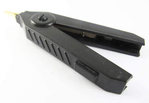 4 Stck. Schwarz Hochwertig Kupfer Alligator Kelvin Test Clip Klemme Vergoldete Clip - Bild 4 von 5