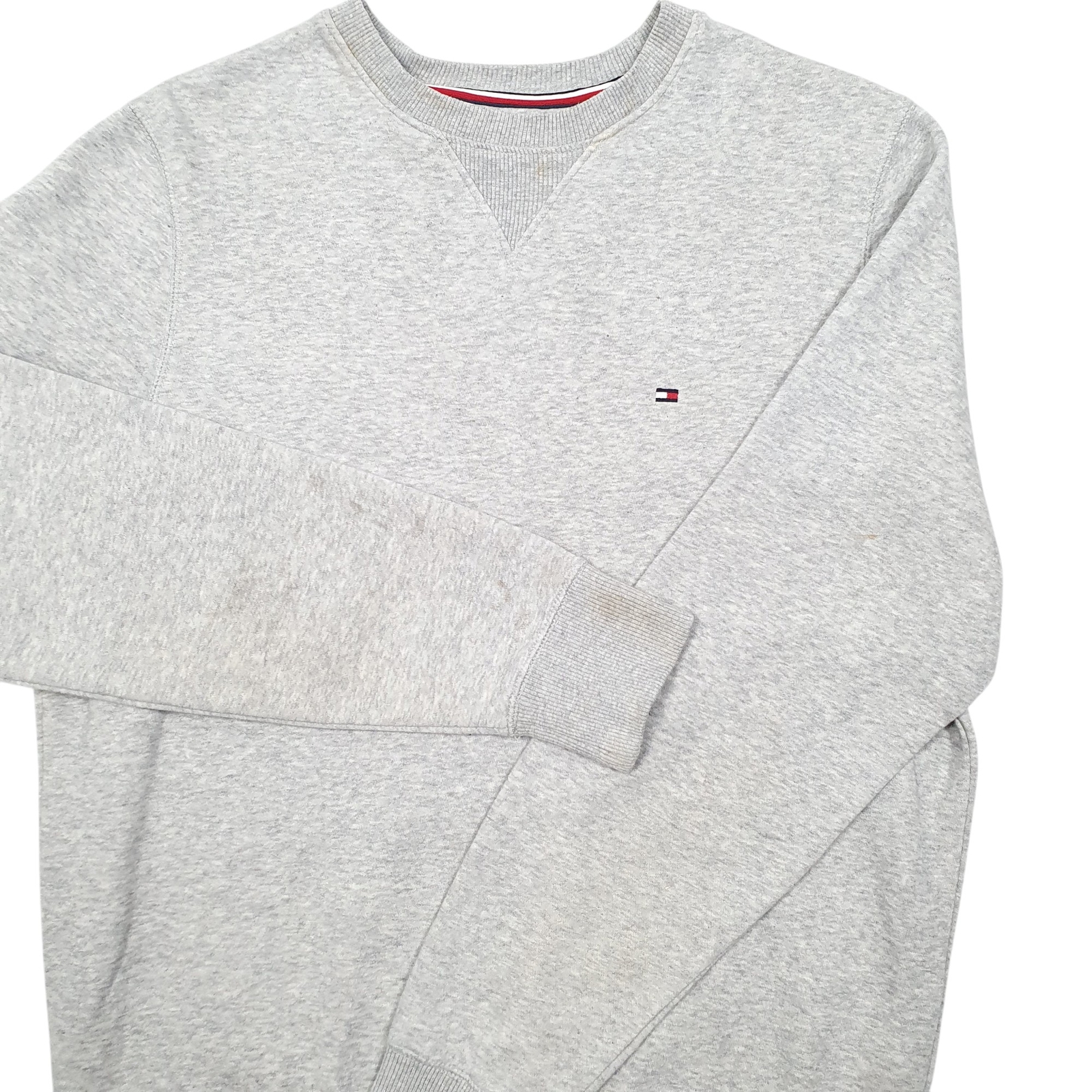 TOMMY HILFIGER Crewneck Cotton Blend Jumper Sweatshirt Mens S image 4