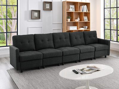 Modern Modular Sectional Sofa Couch Fabric Upholstered Sofa