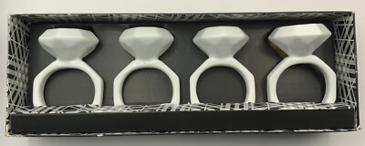 Serviettenringe Porzellan Marcel Wanders Serviettenringe weiß für Marks and Spencer 
