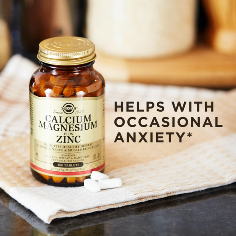 Solgar Calcio Magnesio más Zinc 100 Comprimidos Foto 3 de 4