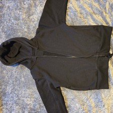 Boys & Girls Full Zip Black Hoodie Sweatshirt SCHOOL SPORT PE Size 7 Years