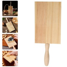 4Pcs Wear-Resistant Wooden Gnocchi Makers Convenient Pasta Boards Khaki Color