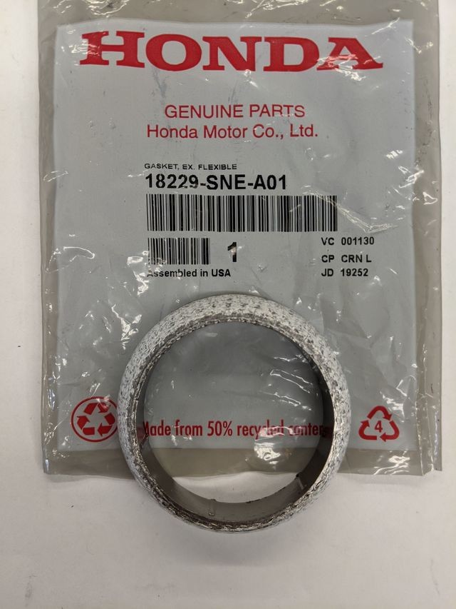 Genuine Honda Exhaust Pipe Gasket 18229-SNE-A01 | eBay