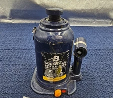 Torin 8 Ton (16,000 LBs) Double Ram Welded Hydraulic Car Bottle Jack Blue