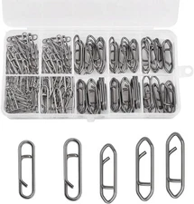 200pcs Fishing Power Clips, High Strength Speed Clips Stainless Steel Quick... 