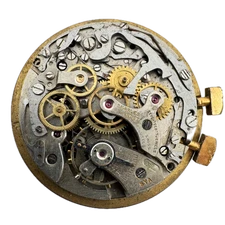 Vintage 35mm Arbona Bi-Compax Chronograph Men's Wristwatch Movement Landeron 51