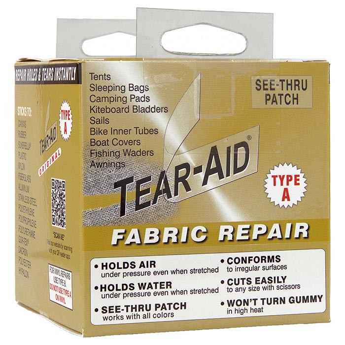 Tear-Aid Type B Vinyl Repair Tape - Patches - 5' Roll for Quick Fixes